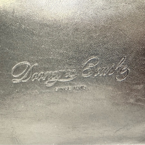 DOONEY & BOURKE CROC EMBOSSED COGNAC W/BLACK ACCENTS LEATHER TOTE SHOULDER BAG - Picture 15 of 16